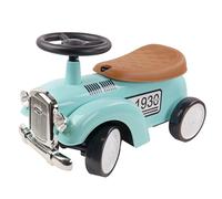 TURBO CHALLENGE - Retrò Vintage - Camminatore - 119185 - Ruote Libere - Blu - Max 25 kg - Plastica - Giocattolo per Bambini - Regalo - Compleanno - Decorazione - Camera - A partire dai 12 mesi