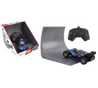 TURBO CHALLENGE - Rider Jump 72 - Off Road - 094836 - Macchina telecomandata - Blu - 1/28 - Batterie incluse - Giocattolo per bambini - Regalo - Cascata - Trampolino - Rampa - Compleanno - Dai 6 anni