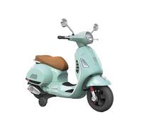 TURBO CHALLENGE - Vespa - Portatore Elettrico - 119230 - Scooter - Verde Acqua - Pronto per Andare - 30Kg Max - Plastica - Batterie Ricaricabili - da 3 Anni A 6 Anni