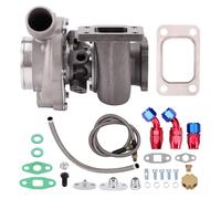 Turbo Charger for GT30 GT3076 GT3037 + Oil Feed Return Line Kit Turbocompressore