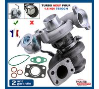 Turbo Compressore per Peugeot Partner 207 307 308 Expert 1.6 HDI 75 90 DV6 9H