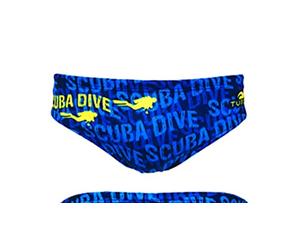 Turbo - Costume da bagno Scuba Dive Flash da pallanuoto competizione nuoto e triathlon, blu, S