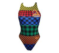 Turbo Tartan College Swimsuit Multicolor XL Donna