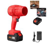 Turbo Jet Blower, 2025 Nuovo spolverino Turbo Super Power Senza Fili, Jet PRO Maxx Portatile, Storm Industries Jet Blower, for Asciugatura e Pulizia dell'auto(Red)