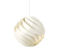 Turbo Lampadario Grande Bianco Alabastro Lucido