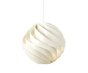 Turbo Lampadario Grande Bianco Alabastro Lucido