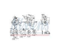 Turbo NISSENS Per Renault Clio II III Kangoo Logan 1.5 dCi Megane Modus