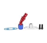 Turbo Oil Return Flange AN10 in lega di alluminio Kit di sostituzione a 45 gradi per Garrett T3 T4 T7 GT30 GT32 T66 Serie Turbocharger Include 2 bulloni 1 guarnizione