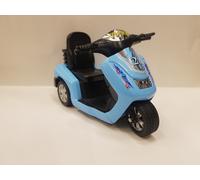 Turbo Scooter Blu Cielo Kinsfun Modello Moto Giocattolo Nuovo Diecast Metallo