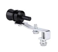 Turbo Sound Simulator Whistle, 18mm / 23mm / 27mm Universal Car Turbo Sound Fischio di Scarico Silenziatore in Lega di Alluminio Simulatore di Valvola di Scarico Automatico per Camion, Moto,(S-Nero)