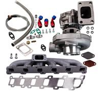 Turbo T04E T3T4 e linea di ritorno/alimentazione olio e collettore Td42 per Nissan Horse 300+HP