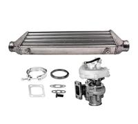 Turbo T04E Turbocompressore A/R:0.5, 0.63 & 27x7x2.5 2.5" Universal Intercooler