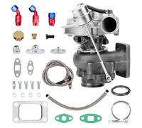 TURBO T3 T04E V-band Turbocharger + Oil Return & feed Line Kit