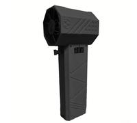 Turbo, ventilatore motore senza spazzole, motore senza spazzole, mini turbo, ventola di raffreddamento con display digitale a LED, turbo, ventola motore ad alta velocità (nero)