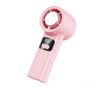 Turbo ventilatore portatile a 100 livelli con batteria a lunga durata da 4000 mAh e display digitale trasparente per un facile utilizzo (rosa)