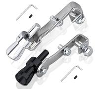 Turbo Whistle Set di 2 colori in lega di alluminio per auto, Turbo Sound Booster Tubi Turbo Whistle Sound Generator Tuning, tubo di scarico per tubo di scarico piccolo, nero e argento -S