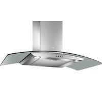 TURBOAIR Cappa Cucina Aspirante a Parete Larghezza 90 cm Profondità 45 cm colore Acciaio - PANTHEON IX/A/90