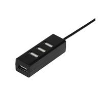 TURBOCAR - Porta multi-USB a 4 uscite per auto - Consente di collegare 4 dispositivi - Presa USB integrata e incorporabile sul retro della custodia - Lunghezza cavo: 12 cm - Tensione di ingresso 5V
