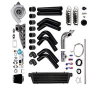 Turbocompressore Compatibile con E36 M3 I6 1992 1993 1994 1995 1996 1997 1998 1999 T3 T4 Turbo Compressore Turbina Collettore Turbo Tubazioni Intercooler Kit Wastegate
