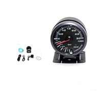 Turbocompressore LED da 6,3 cm, 60 mm, per veicoli da 12 V, per misurare la pressione del turbocompressore fino a 3 bar, compatibile con pannelli strumenti standard