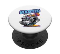 Turbocompressore lumaca Turbo Race Car Boost Meccanico Tuning Car PopSockets PopGrip Adesivo