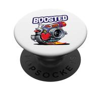 Turbocompressore lumaca Turbo Race Car Boost Meccanico Tuning Car PopSockets PopGrip Adesivo