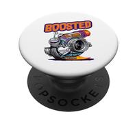 Turbocompressore lumaca Turbo Race Car Boost Meccanico Tuning Car PopSockets PopGrip Adesivo