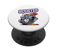 Turbocompressore lumaca Turbo Race Car Boost Meccanico Tuning Car PopSockets PopGrip Adesivo