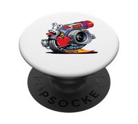 Turbocompressore lumaca Turbo Race Car Boost Meccanico Tuning Car PopSockets PopGrip Adesivo