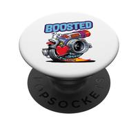 Turbocompressore lumaca Turbo Race Car Boost Meccanico Tuning Car PopSockets PopGrip Adesivo