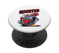 Turbocompressore lumaca Turbo Race Car Boost Meccanico Tuning Car PopSockets PopGrip Adesivo