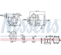 Turbocompressore NISSENS 93597 MAN TGA 11.967 2000-2007