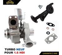 Turbocompressore Per Peugeot 206 207 307 308 407 Partner Berlingo 1.6 HDI 110