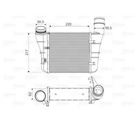 Turbocompressore radiatore aria adatto per AUDI A4 B7; SEAT EXEO, EXEO ST...
