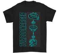 Turbocompressore Schemi Muscle Car Drift Uomo T-Shirt 100% Cotone
