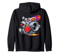 Turbocompressore Snail Turbo Race Car Boost Meccanico Tuning Felpa con Cappuccio