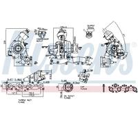 Turbocompressore turbina Turbocompressore a gas scarico 93126 NISSENS per SEAT