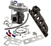 turbocompressori GT35 GT30 T04E T3 WG TUBO DI ALIMENTAZIONE OLIO + SCARICO Collettore di scarico per BMW