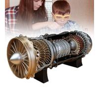 Turbofan - Kit di modellini di motore, montaggio fai da te, in metallo, per gli appassionati di apprendimento STEM e hobby