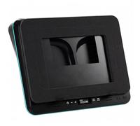 Turbofrost Anodised Na Base Raffreddamento PC Portatile, Ventola USB-C DC | 4 Turbo Ventole Fino 4x4000 Rpm, Porte USB, Schiuma Sigillata, RGB, Scatenate il Criogenico, Max 17 - Nero