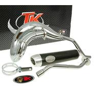 Turbokit Kit Turbo scarico Sciarpa RQ cromato per il motociclo