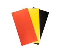 Turbolineclean Panno Brillo, il Panno Magico in Microfibra e Gomma per Pulizia Vetri e Superfici, Set da 3 Pezzi, Rosso, Giallo, Nero