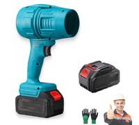 TurboSweep Cordless Power Blower, 2025 New Cordless Leaf Blower Handheld, with Adjustable Speed for Patio Cleaning, Drying,Camping (Blue One Battery)
