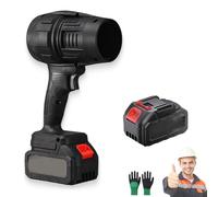 TurboSweep Cordless Power Blower, 2025 New Cordless Leaf Blower Handheld, with Adjustable Speed for Patio Cleaning, Drying,Camping (Black One Battery)