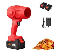 Turbosweep Cordless Power Blower, Dual Battery Multi-Purpose Cleaner, 2025 New Upgrade 350000rpm Cordless Leaf Blower, for Patio Blowing Leaves (Red,2 Battery)