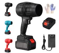 Turbosweep Cordless Power Blower - Dual Battery Multi-Purpose Cleaner, Electric Leaf Blower Cordless with 2 Batteries and Charger, for Car and Yard Cleaning (Black)