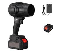 Turbosweep Cordless Power Blower, Dual Battery Multi-Purpose Cleaner, Powerful Turbo Jet Blower with Battery and Charger for Patio Blowing Leaves, Snow (No boxes,Black)