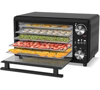 TurboTronic FD14 - Disidratatore Alimentare 14 L con 5 Vassoi - Essiccatore Alimentare a 5 Ripiani per Frutta, Verdura, Funghi, Carne, Pesce ed Erbe - Temperatura e Timer Regolabili, Nero