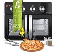 TurboTronic - Forno ad aria calda digitale, XXL, 32 litri, con spiedino girevole per pollo, 4 in 1, mini forno e friggitrice ad aria calda Airfryer a partire da 80 °C