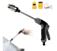 TurboWasher per tubo da giardino, pistola ad acqua ad alta pressione, pistola a spruzzo in metallo ad alta pressione, doccetta da giardino per irrigazione autolavaggio tubo da giardino